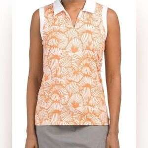 Tommy Bahama Womens Golf Shell 1/4 Zip Sleeveless Polo Top Size M - Medium - NWT
